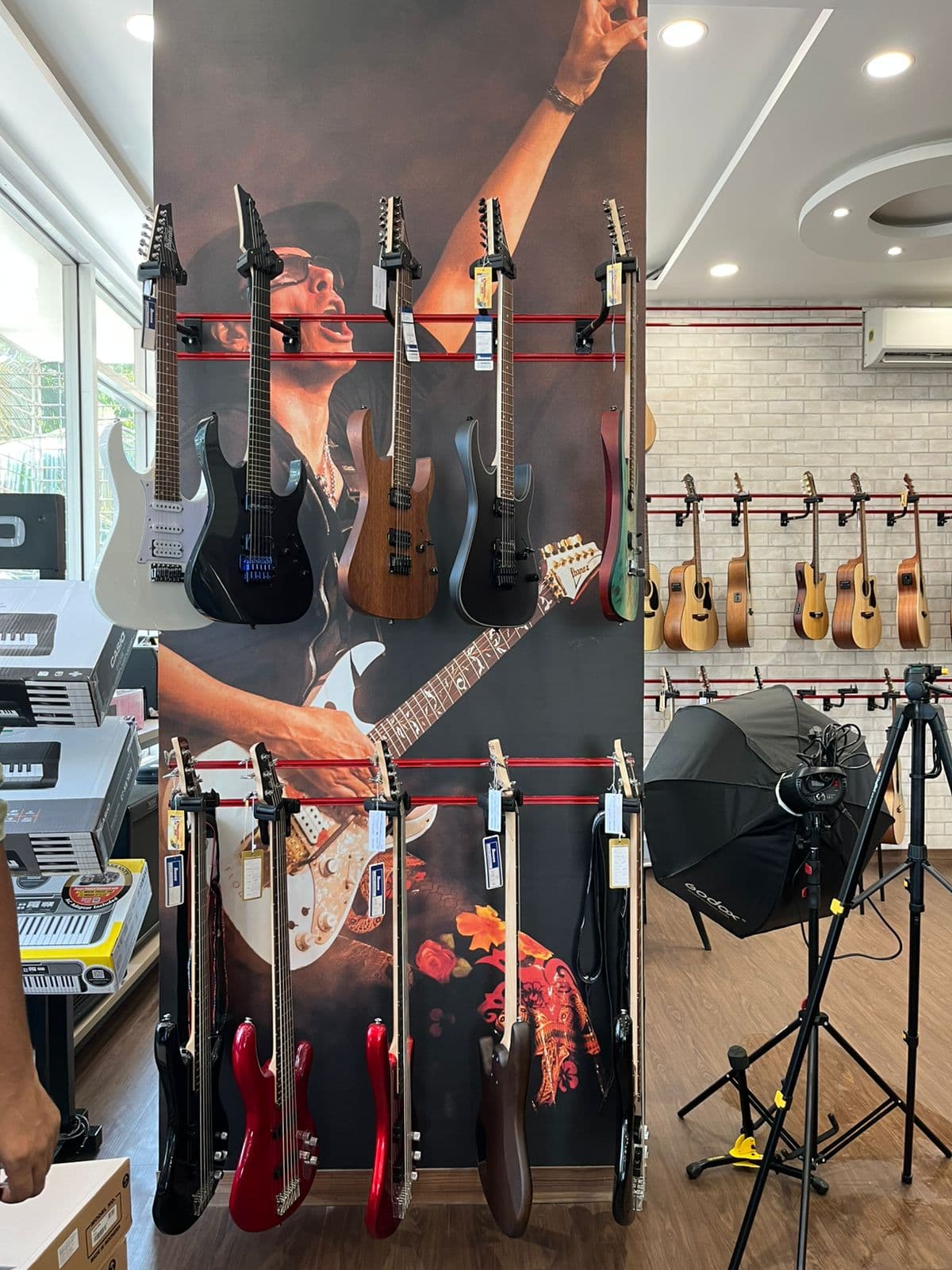 Guitar video shoot setup